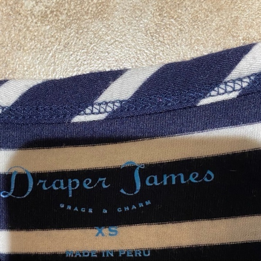 Draper James Striped Short Sleeve Shirt XS - Picture 4 of 6